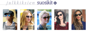 Sunglasses shop julkkisten suosikit