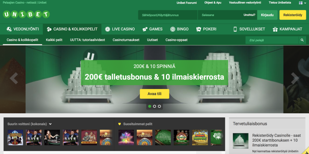 Unibet-nettikasino