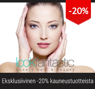 20% alennus kauneustuotteista